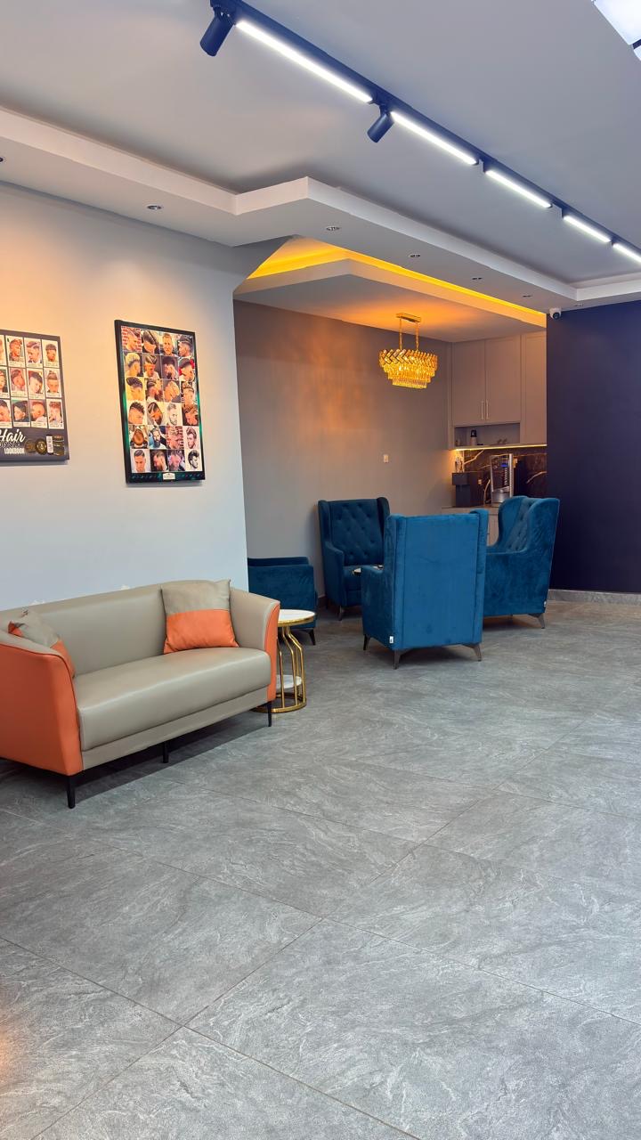 Comfortable customer waiting area